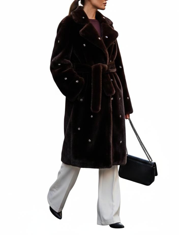 VICOLO-ECOPELLICCIA CON CRISTALLI