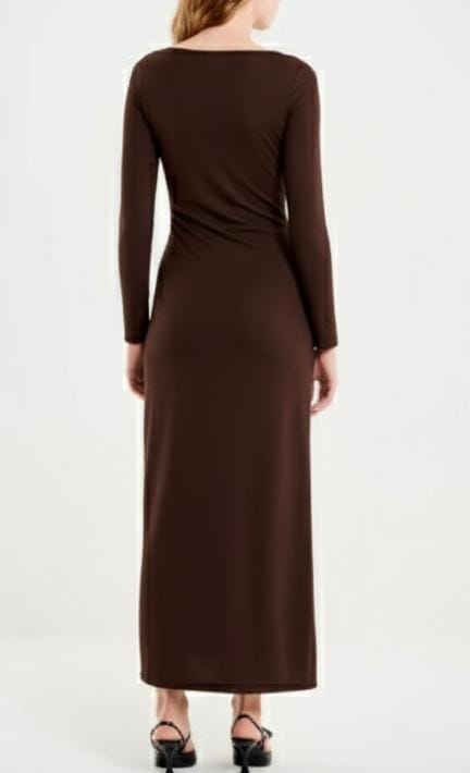 VICOLO-ABITO LUNGO CON CINTURA