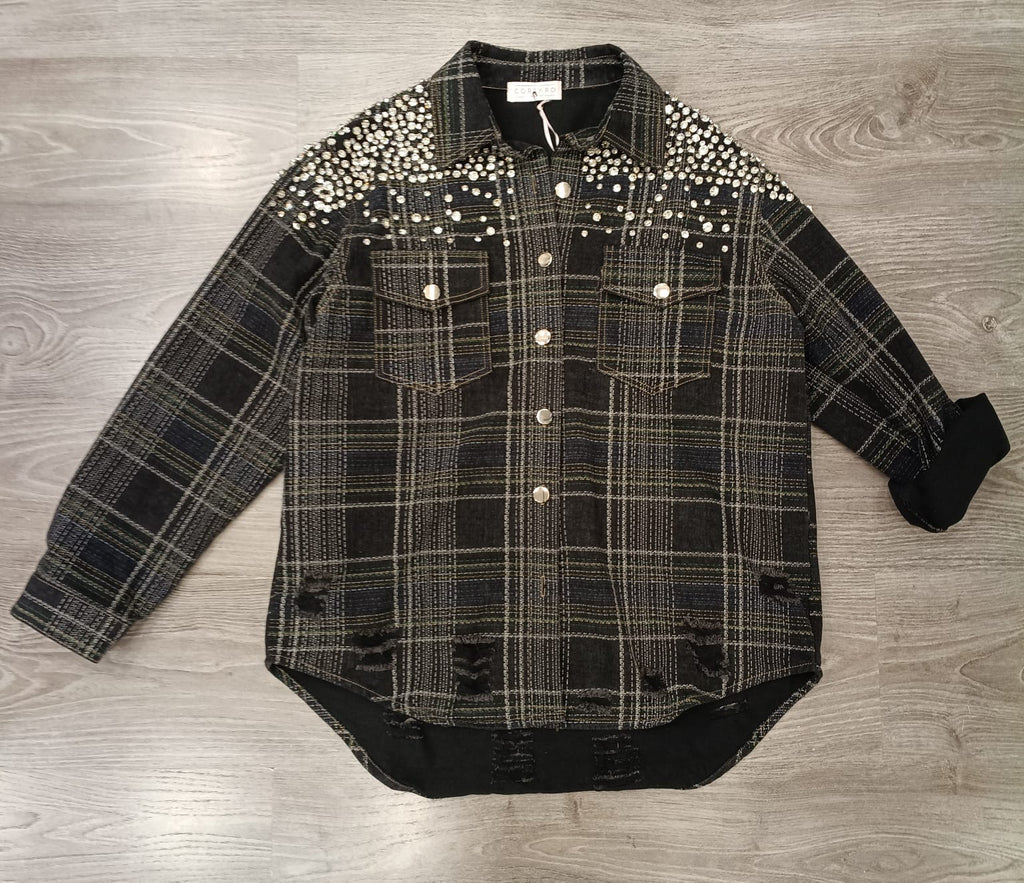 ERREBI-CAMICIA SWAROVSKI