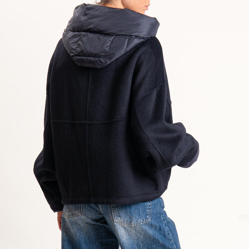HAVEONE - BOMBER VELOUR CON CAPPUCCIO
