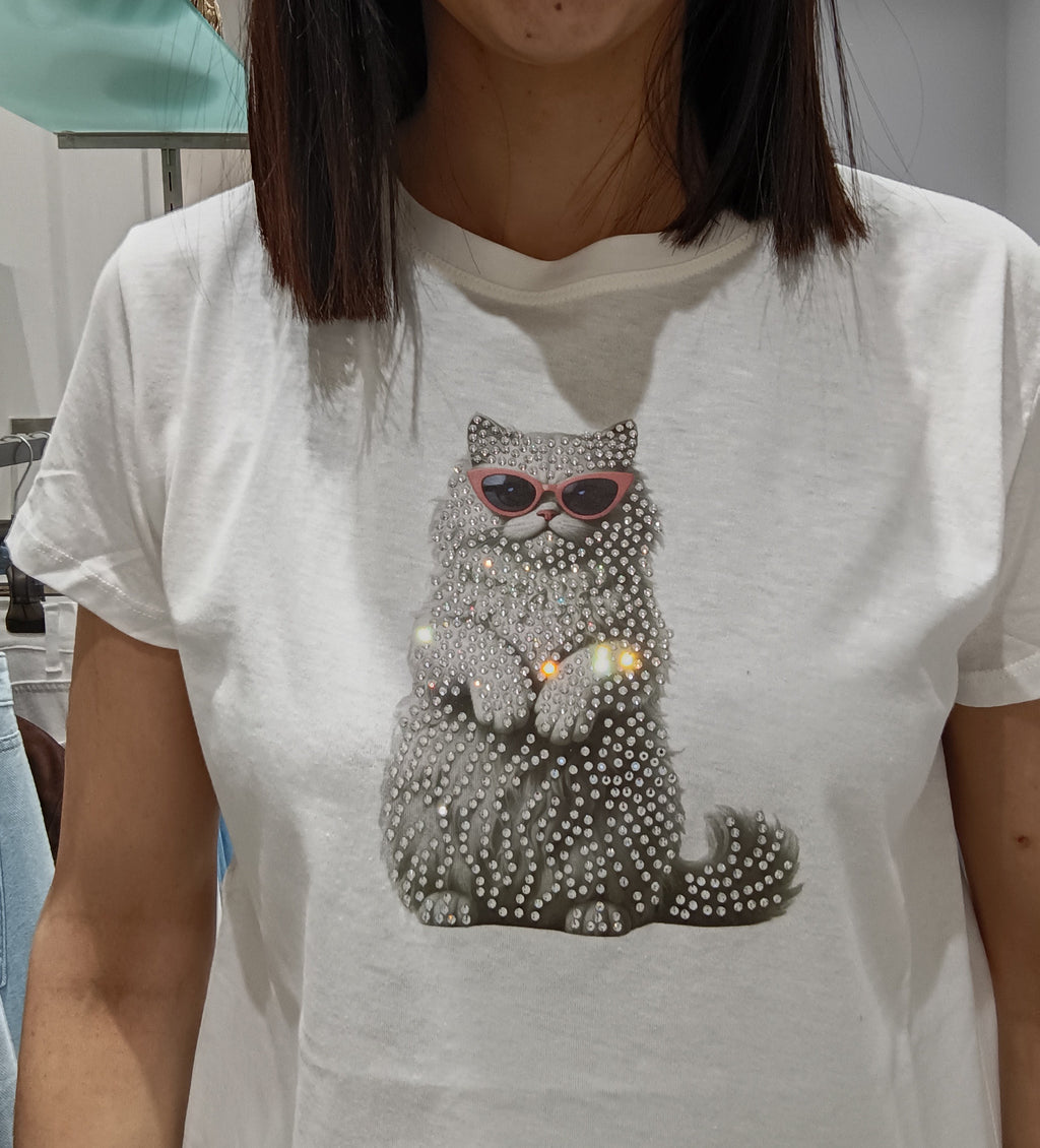 VICOLO-T SHIRT SWAROVSKI