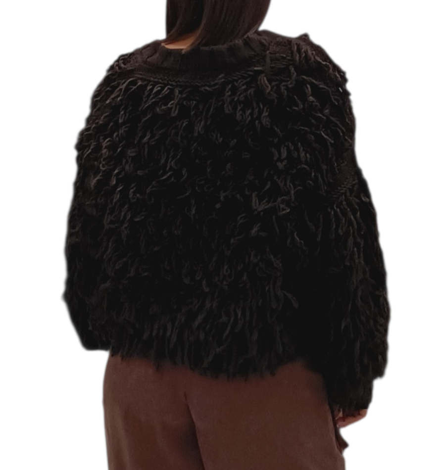 VICOLO-CARDIGAN FRANGE