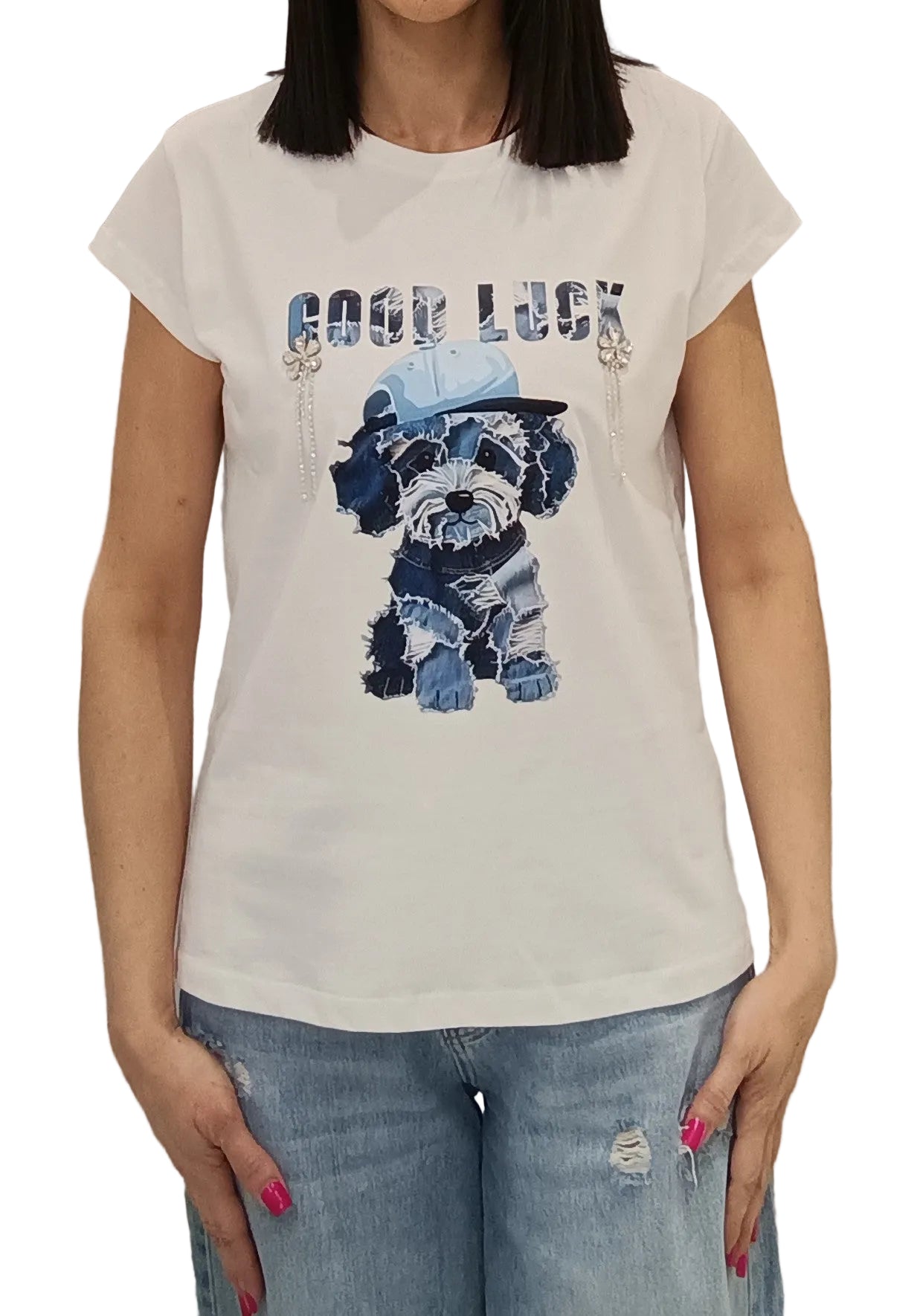 VICOLO -T SHIRT"GOOD LUCK"