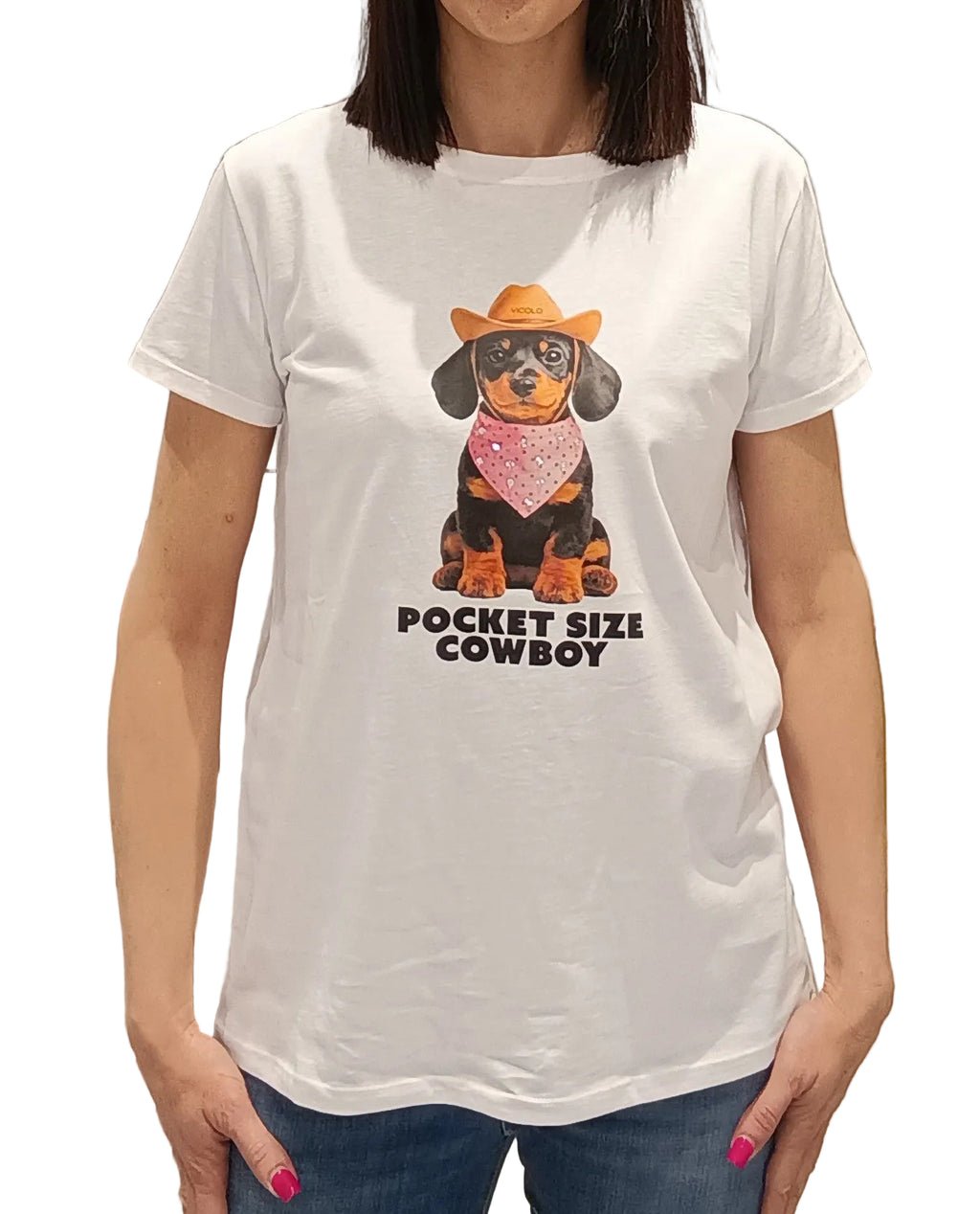 VICOLO-T SHIRT "POCKET SIZE COWBOY"