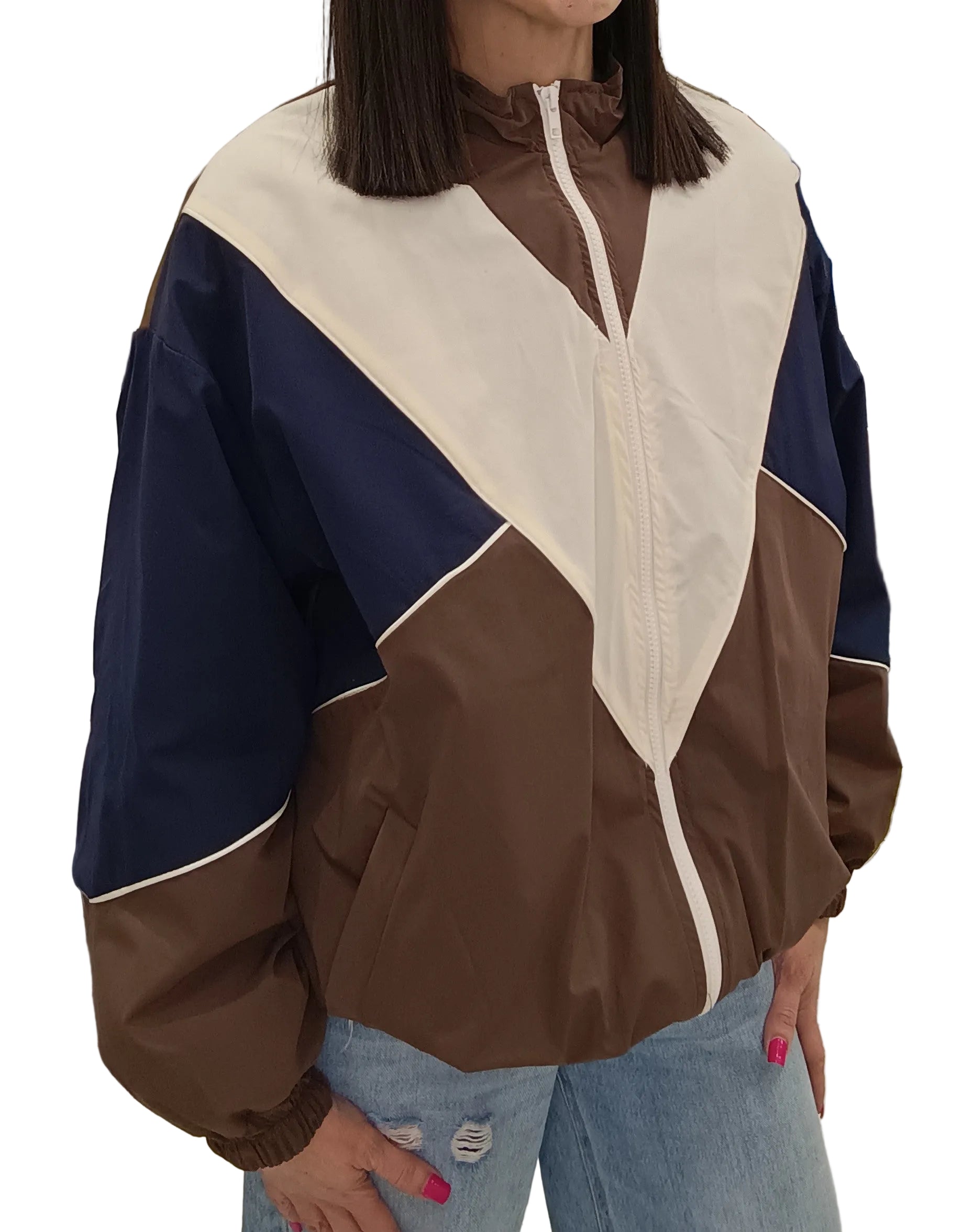 VICOLO -BOMBER TRICOLORE