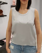 VICOLO-TOP SATIN SMANICATO