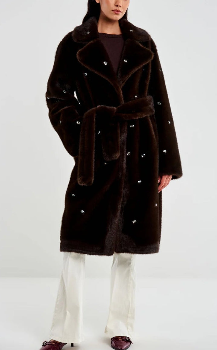 VICOLO-ECOPELLICCIA CON CRISTALLI