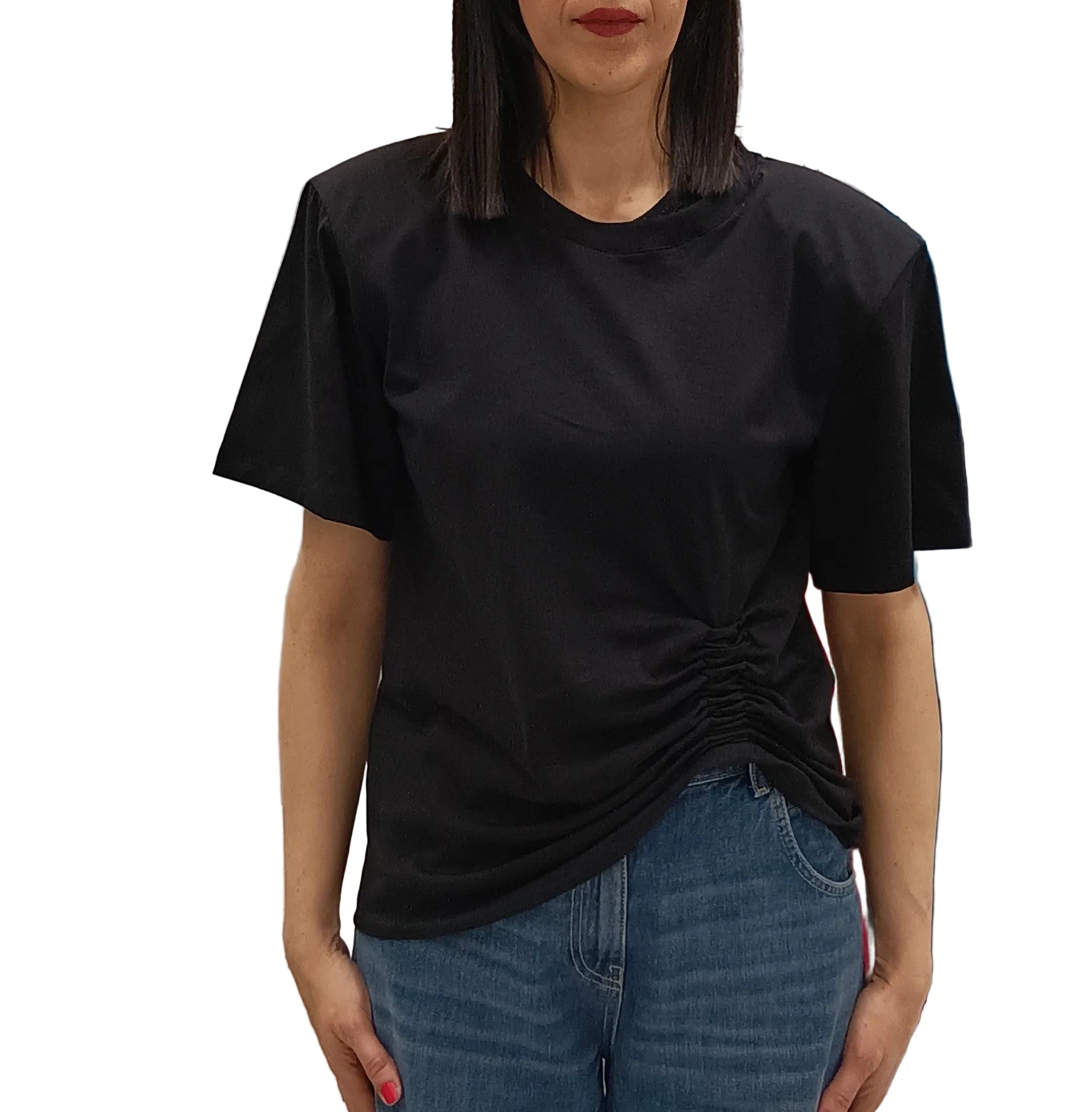 VICOLO-T SHIRT MINI ARRICCIATURA