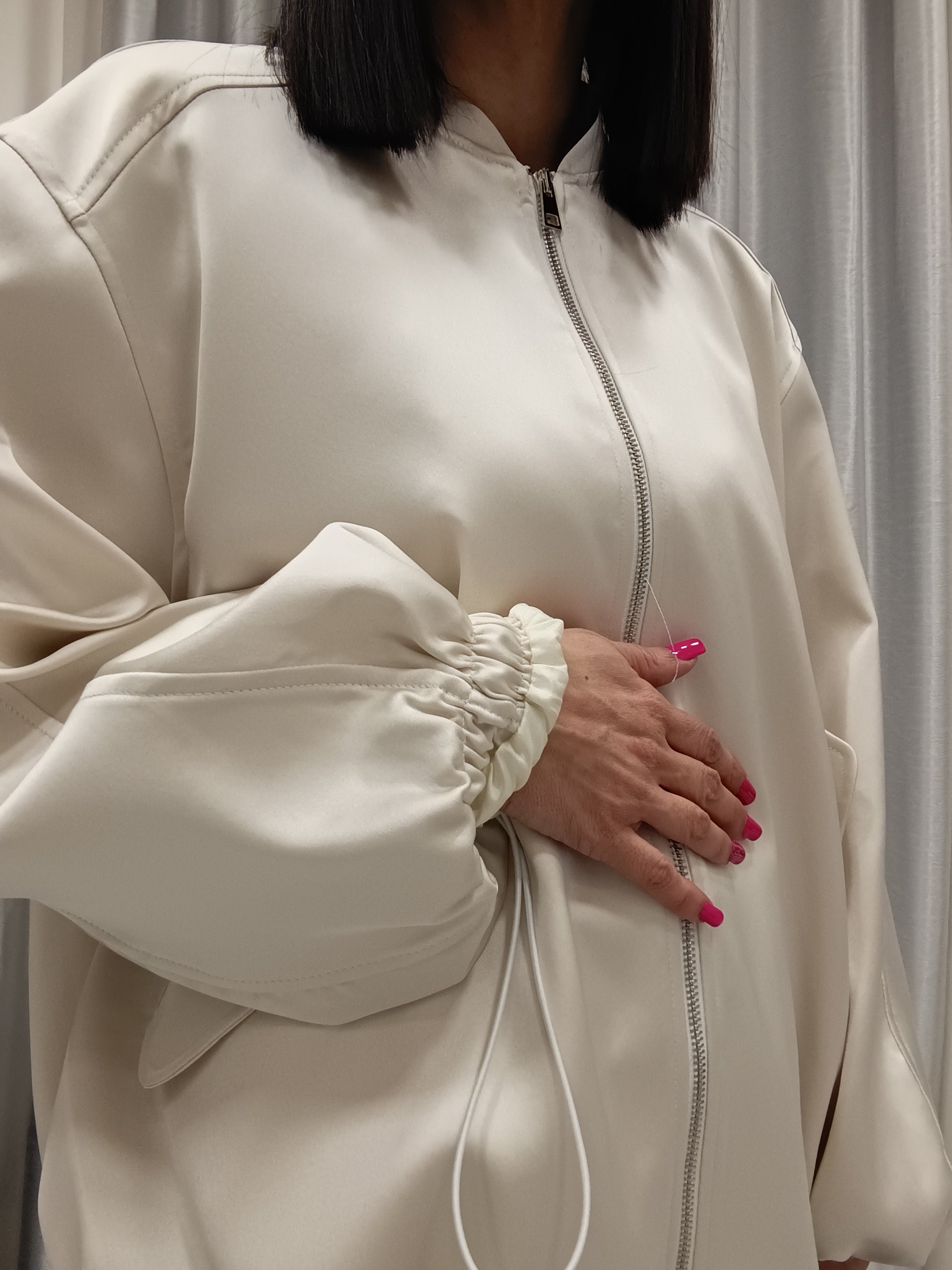 VICOLO-BOMBER SATIN