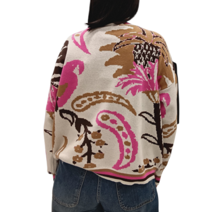 HAVEONE-MAGLIA GIROCOLLO FANTASIA