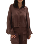 VICOLO-CAMICIA IN CUPRO