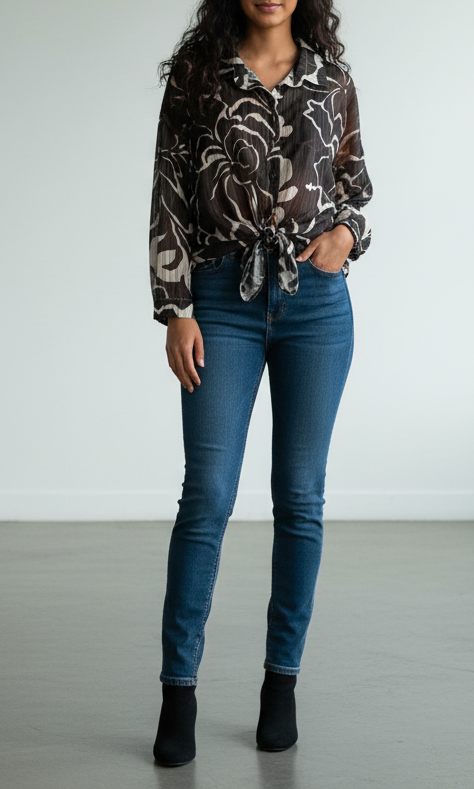 ERREBI -CAMICIA FILO LUREX