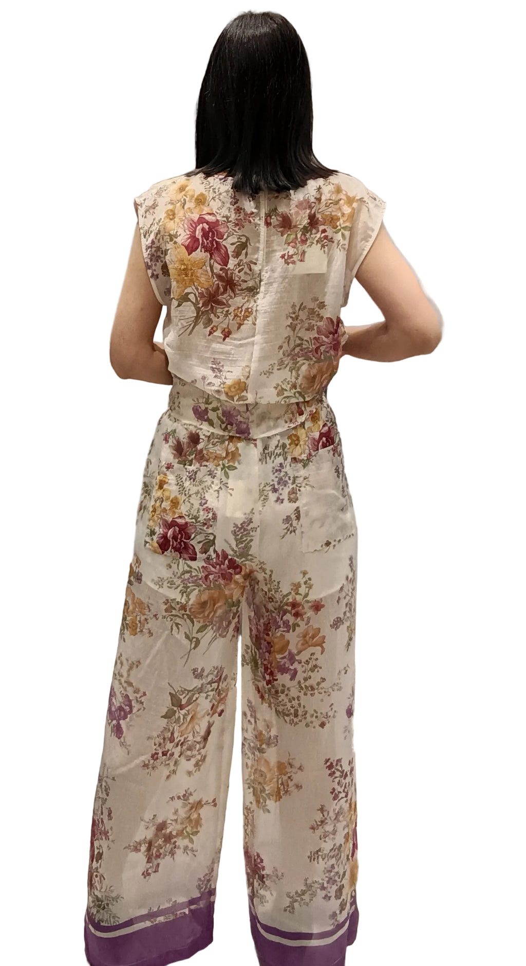 VICOLO-PANTALONE FLOREALE