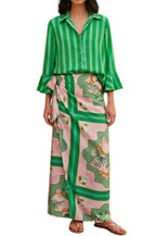VICOLO-COMPLETO CAMICIA RIGHE + GONNA PAREO