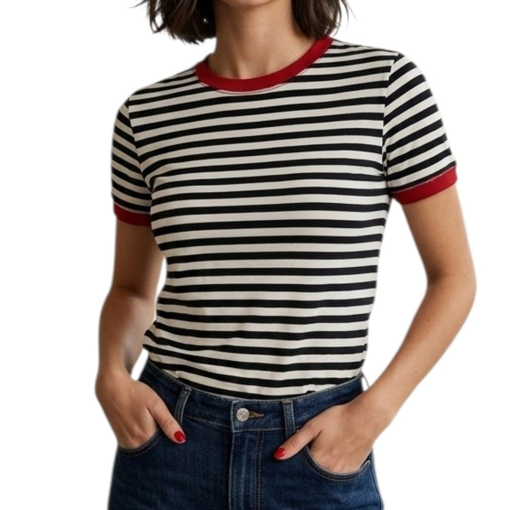 VICOLO-T SHIRT A RIGHE