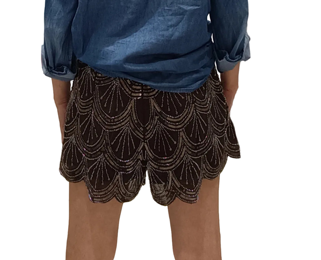 HAVEONE -SHORTS PAILLETTES