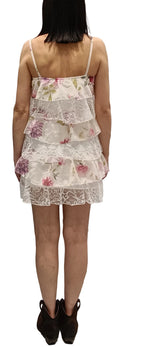 HAVEONE -MINI ABITO FLOREALE A BALZE