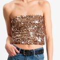 HAVEONE -TOP PAILLETTES