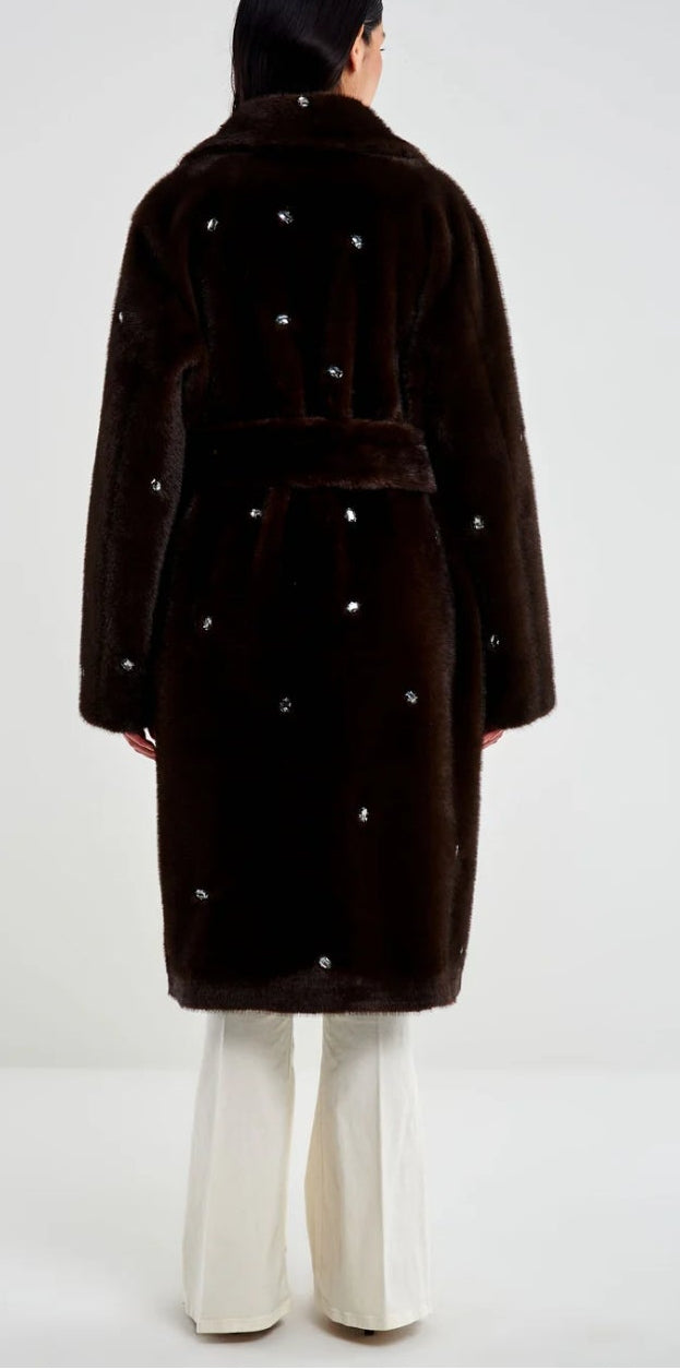 VICOLO-ECOPELLICCIA CON CRISTALLI