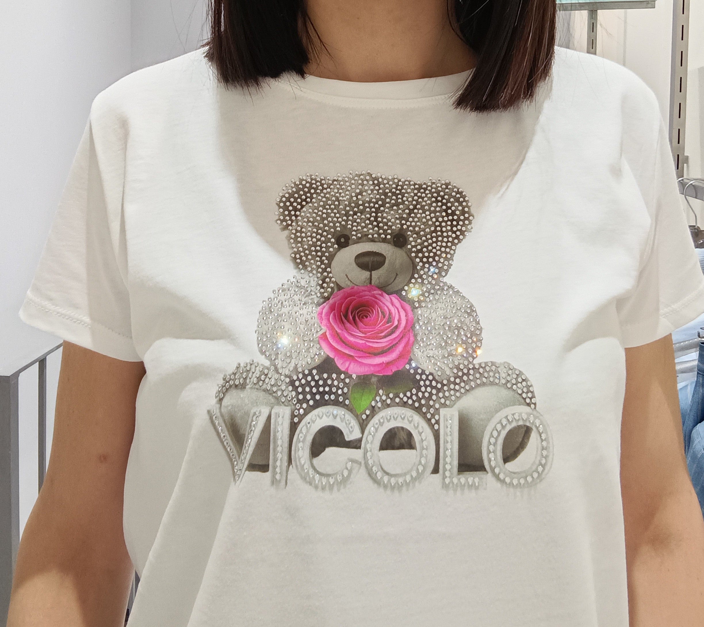 VICOLO-T SHIRT SWAROVSKI