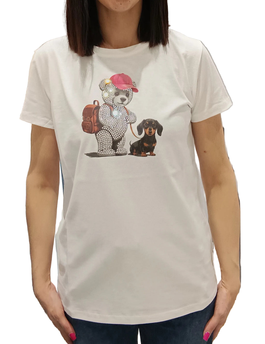 VICOLO -T SHIRT SWAROVSKI