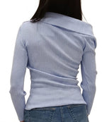 VICOLO-MAGLIA SCOLLO ASIMMETRICO