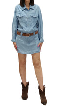 HAVEONE -ABITO DENIM CON CITURE