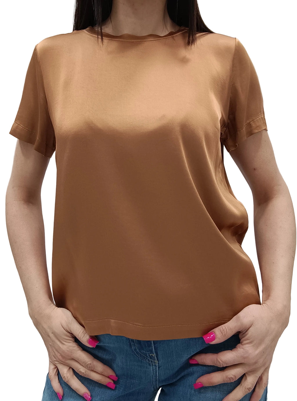 VICOLO-T SHIRT SATIN