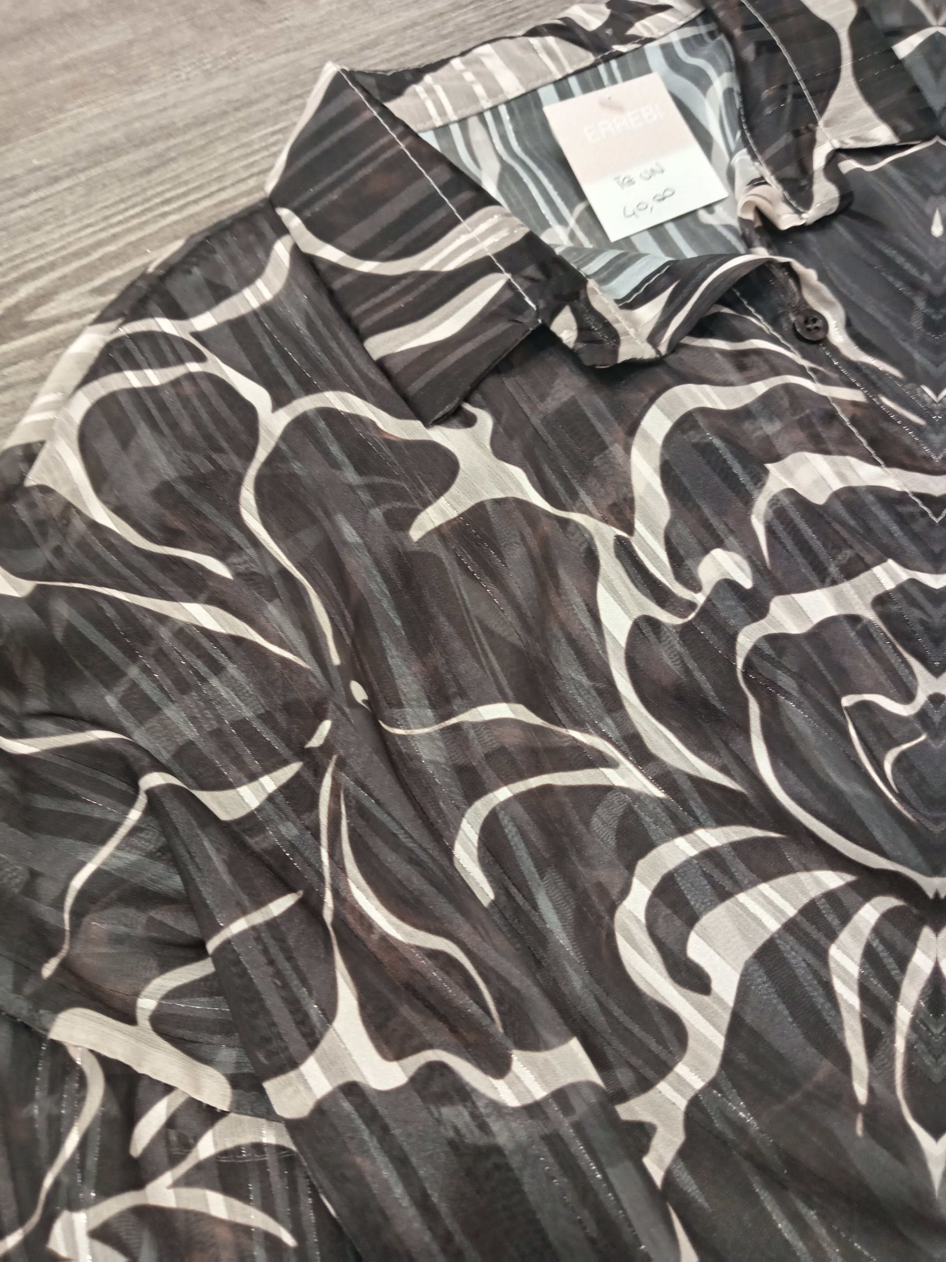 ERREBI -CAMICIA FILO LUREX