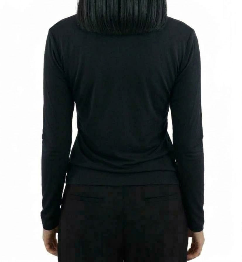 HAVEONE -T SHIRT SCOLLO A V INTRECCIO SENO