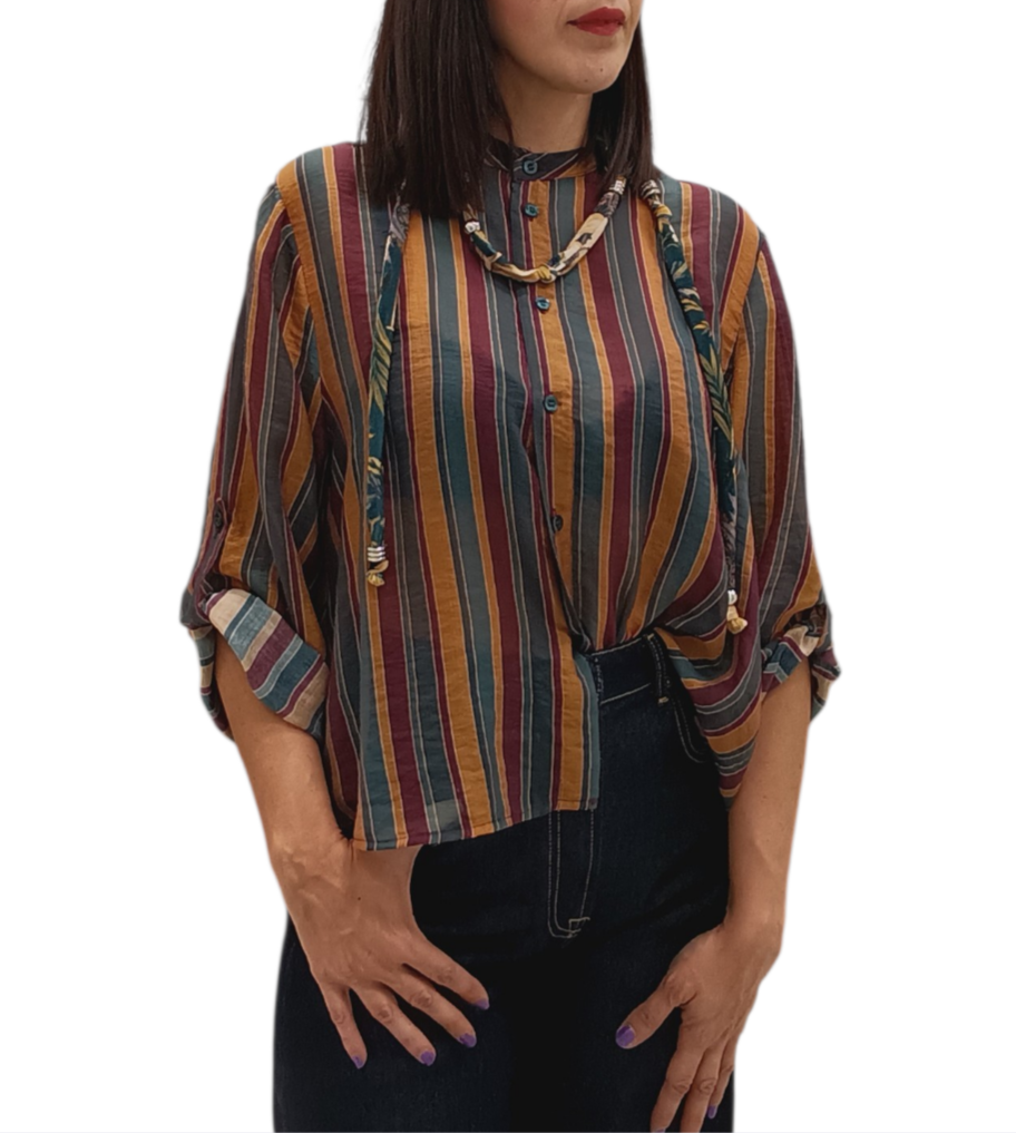 HAVEONE-CAMICIA A RIGHE CAPSULE NOMAD