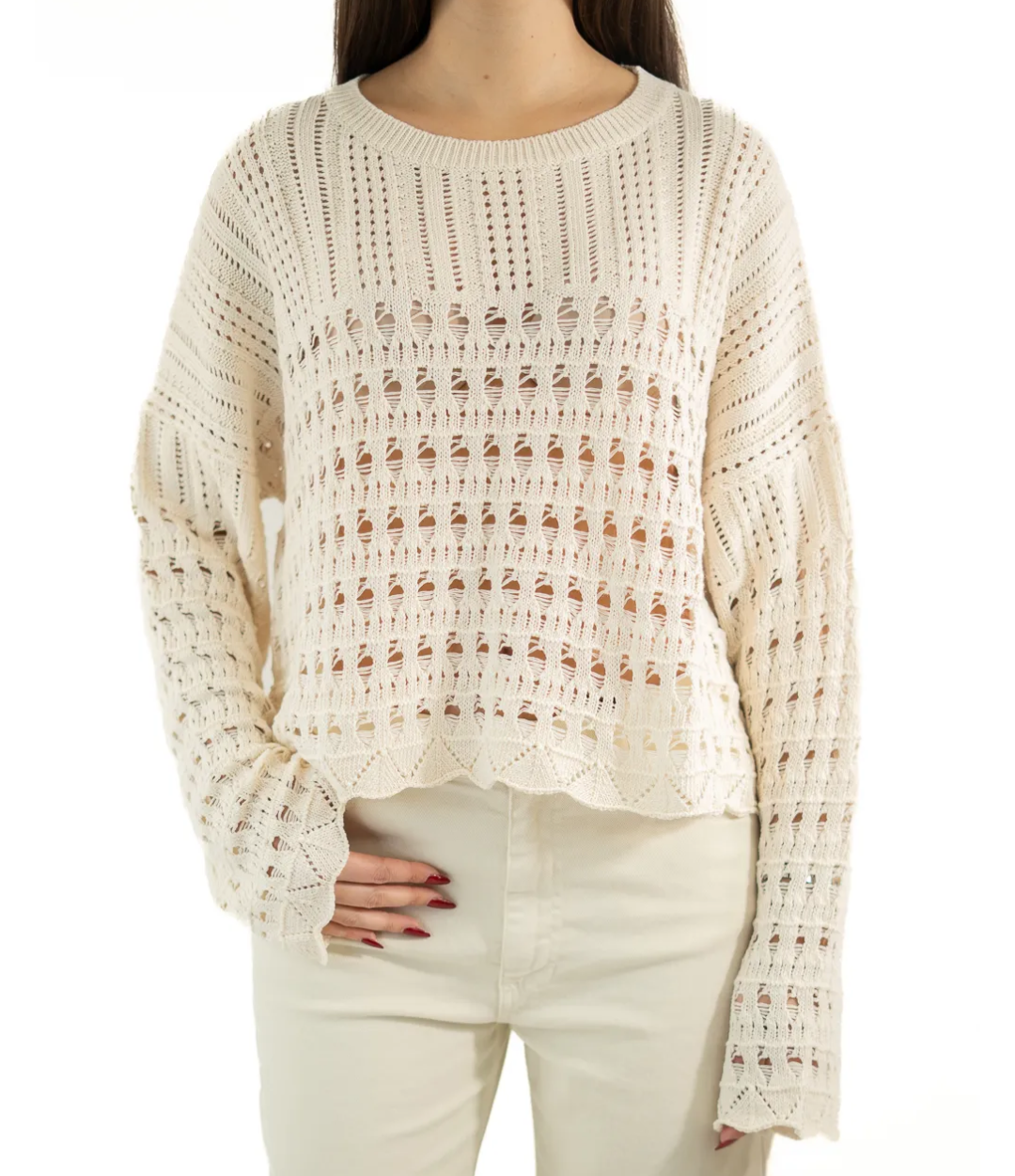 HAVEONE-MAGLIA TRAFORATA