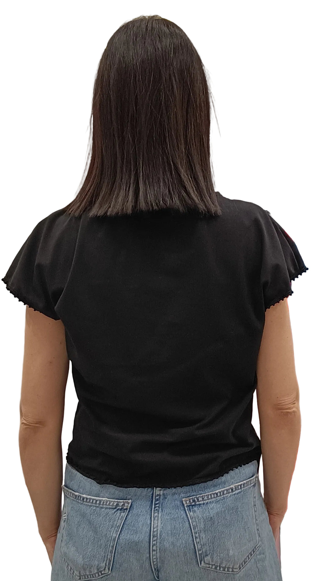 VICOLO-T SHIRT ASIMMETRICA CON NAPPINE