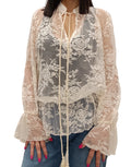 VICOLO-CAMICIA IN PIZZO CON NAPPINE