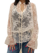 VICOLO-CAMICIA IN PIZZO CON NAPPINE
