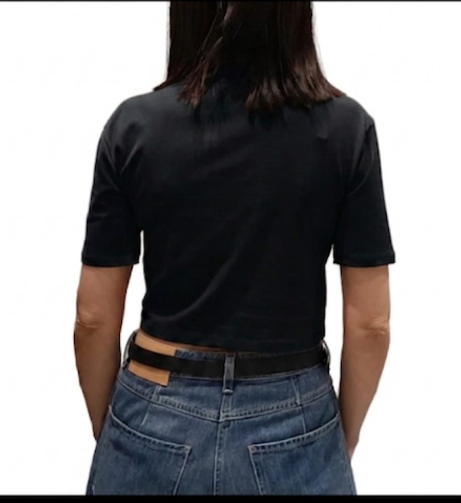 VICOLO-T SHIRT CROP CON ANELLO