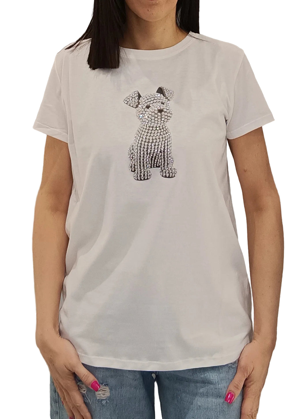 VICOLO -T SHIRT SWAROVSKI