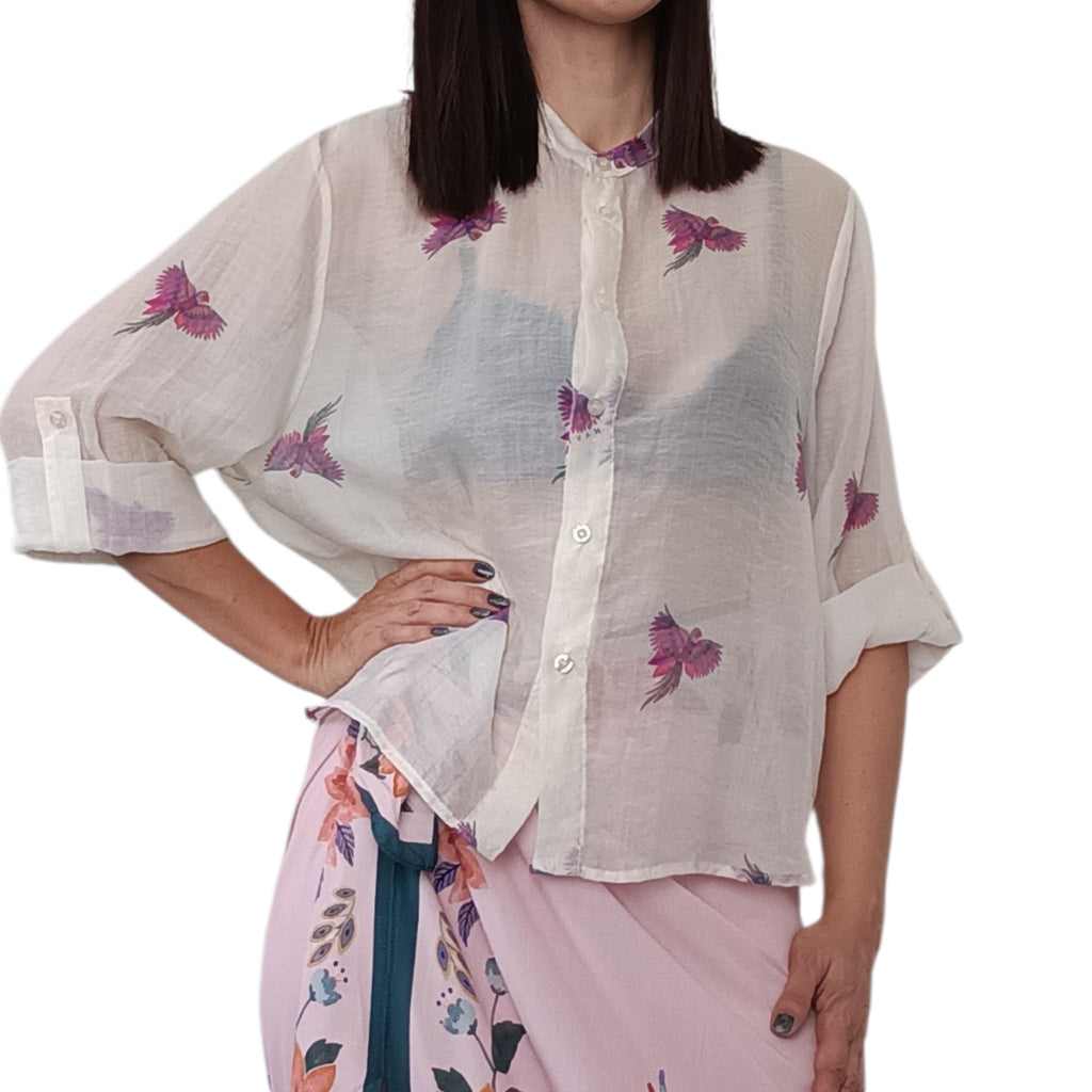 HAVEONE -CAMICIA PAPPAGALLI