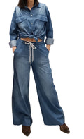 VICOLO-JEANS A PALAZZO CON COULISSE
