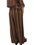 HAVEONE-PANTALONE PALAZZO A RIGHE CAPSULE NOMAD