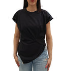 VICOLO-T SHIRT ASIMMETRICA CON NAPPINE