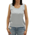 VICOLO-TOP SATIN SMANICATO