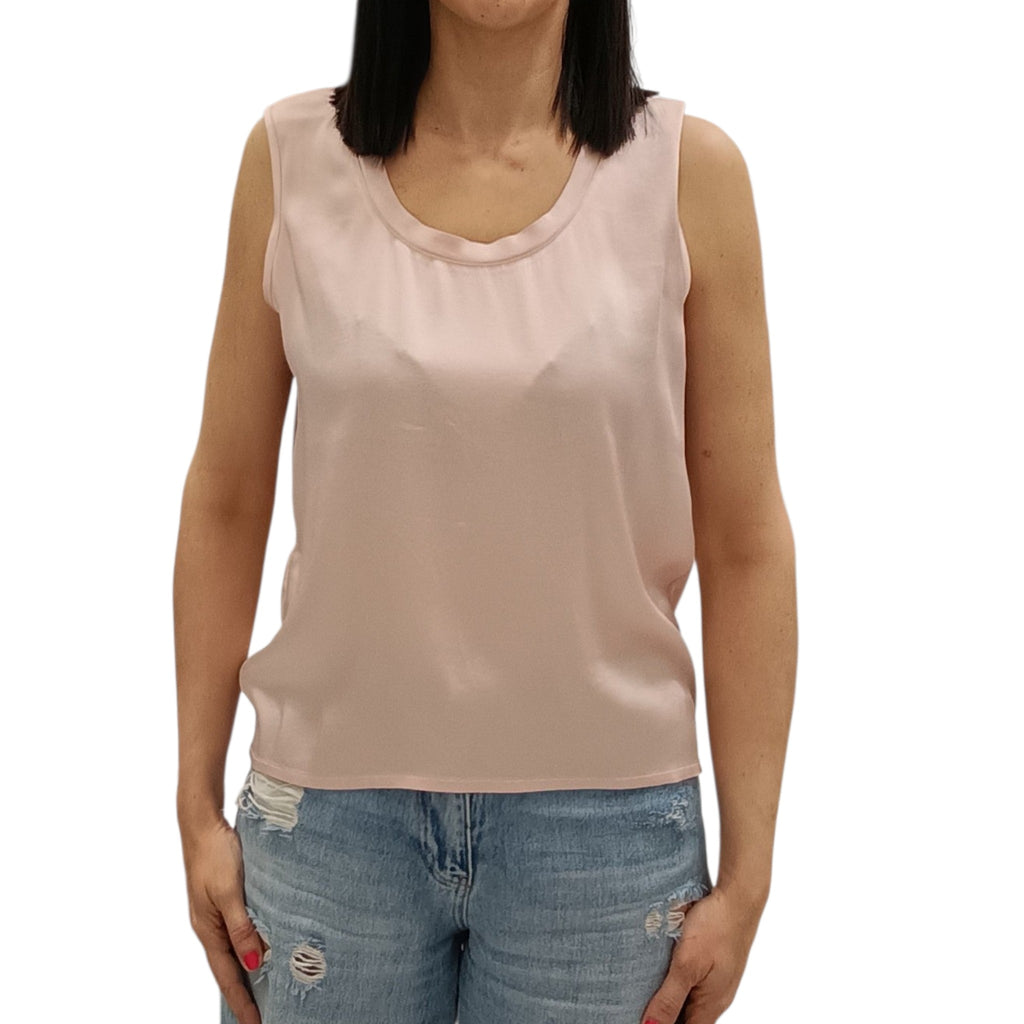 VICOLO-TOP SATIN SMANICATO