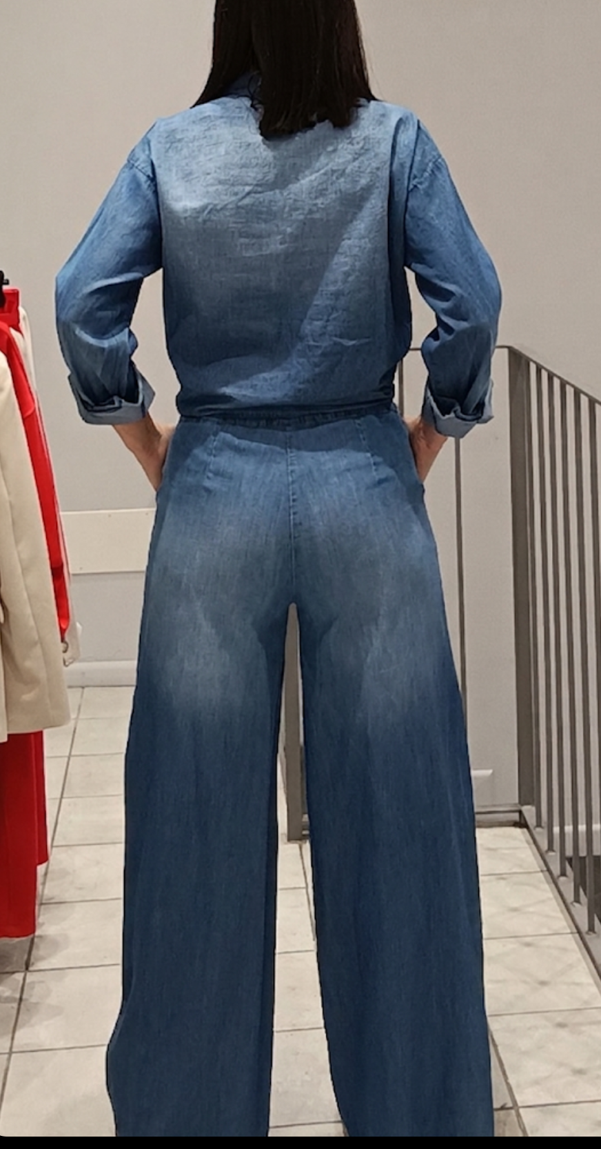 VICOLO-JEANS A PALAZZO CON COULISSE