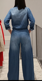 VICOLO-JEANS A PALAZZO CON COULISSE