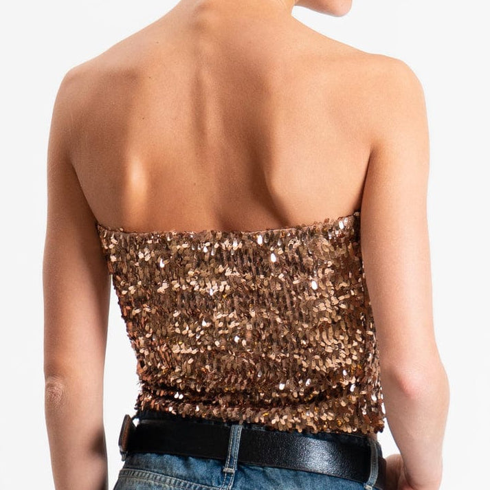 HAVEONE -TOP PAILLETTES