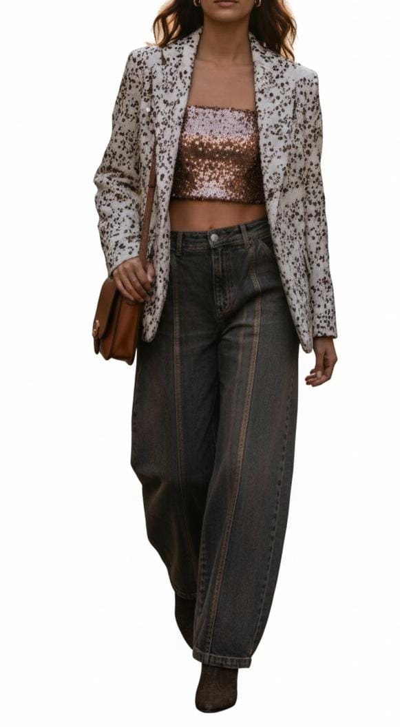 HAVEONE -GIACCA PAILLETTES