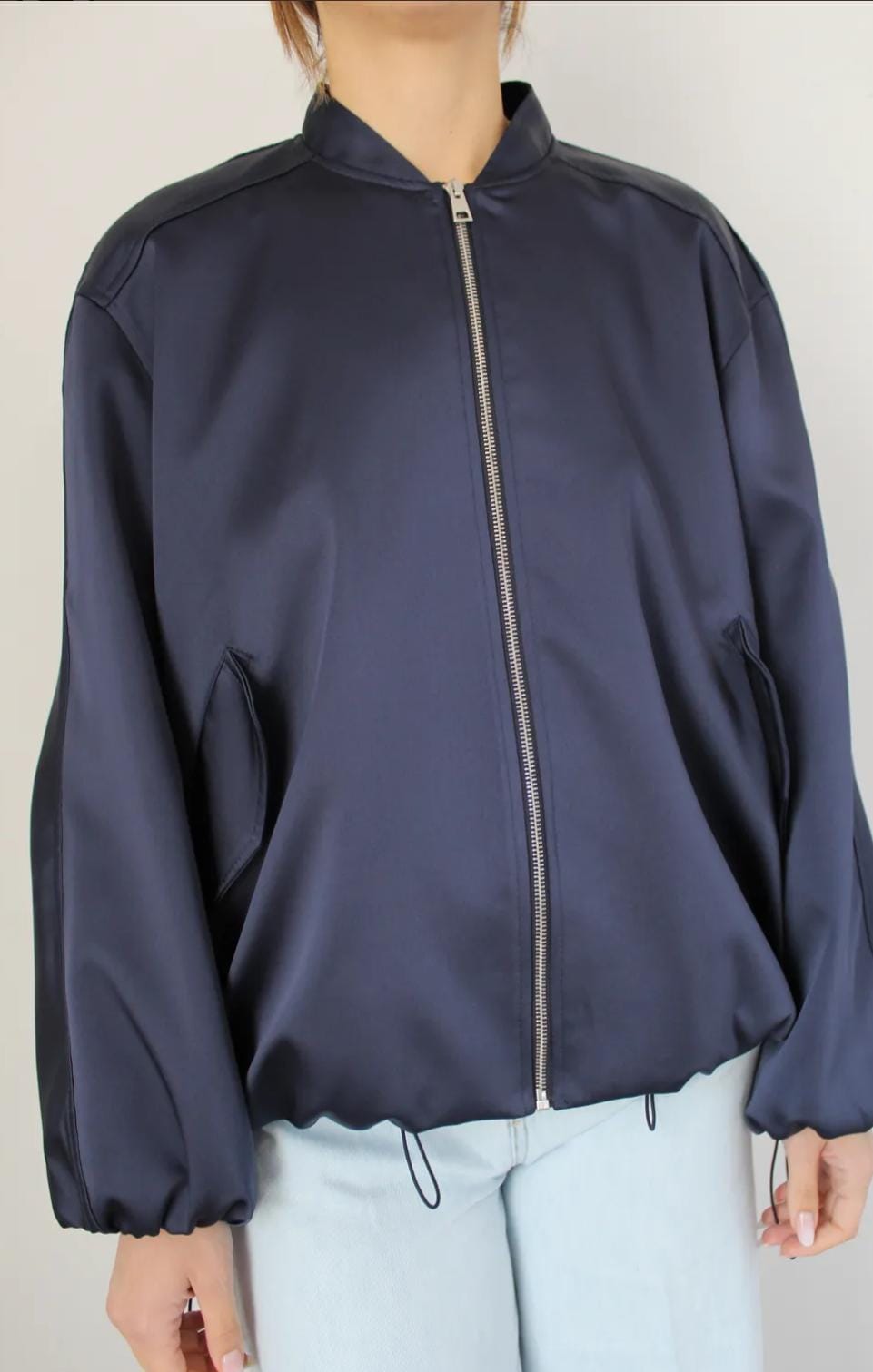 VICOLO-BOMBER SATIN