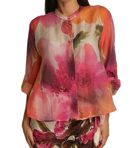 HAVEONE -CAMICIA FANTASIA FLOREALE