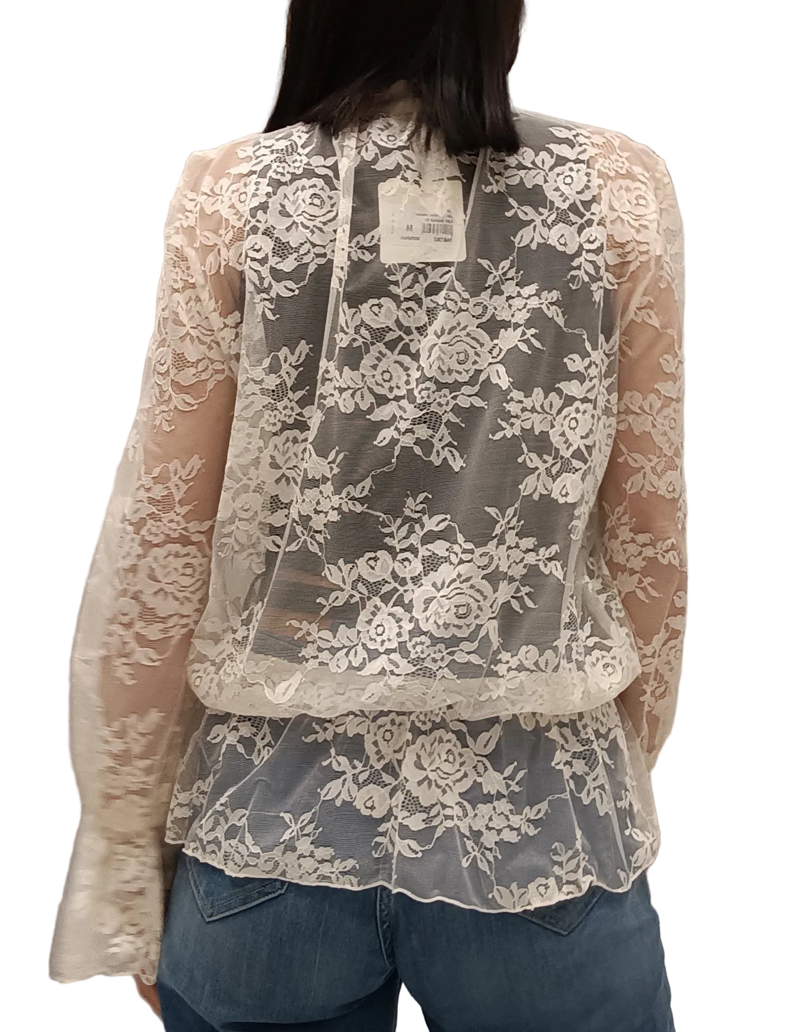 VICOLO-CAMICIA IN PIZZO CON NAPPINE